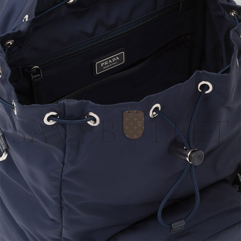 PRADA RE-NYLON AND SAFFIANO LEATHER BACKPACK 2VZ135 (45*27*17cm) 